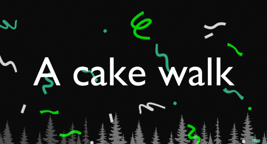 A cake walk
