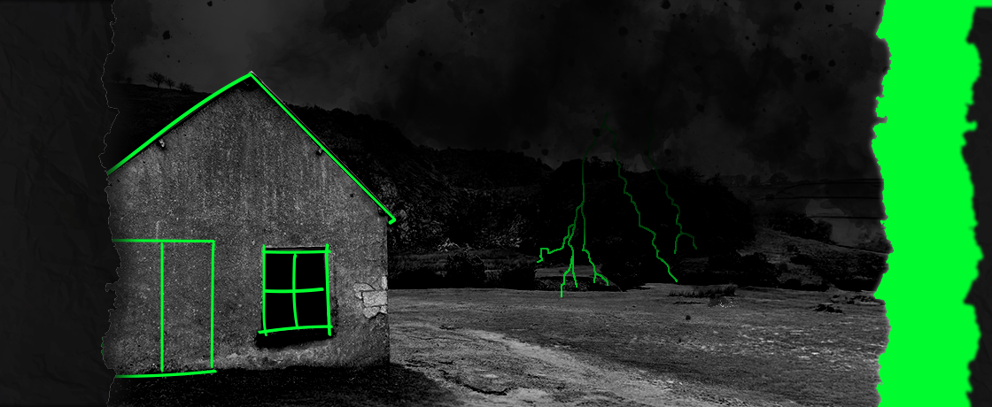 A perfect storm for businesses hero image of a house on dartmoor in a storm