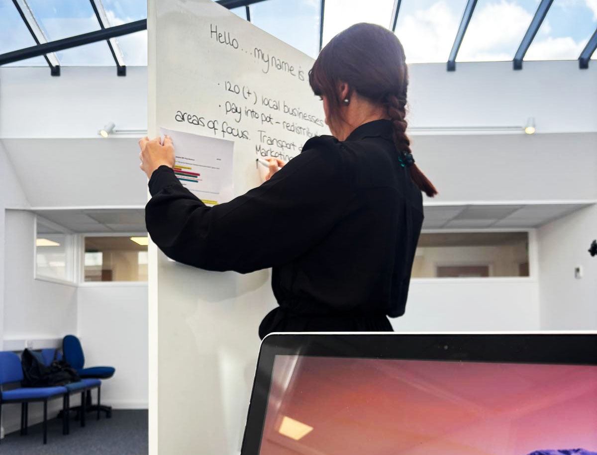 Prair Farrell from Design Pitch at Okehampton Business Centre