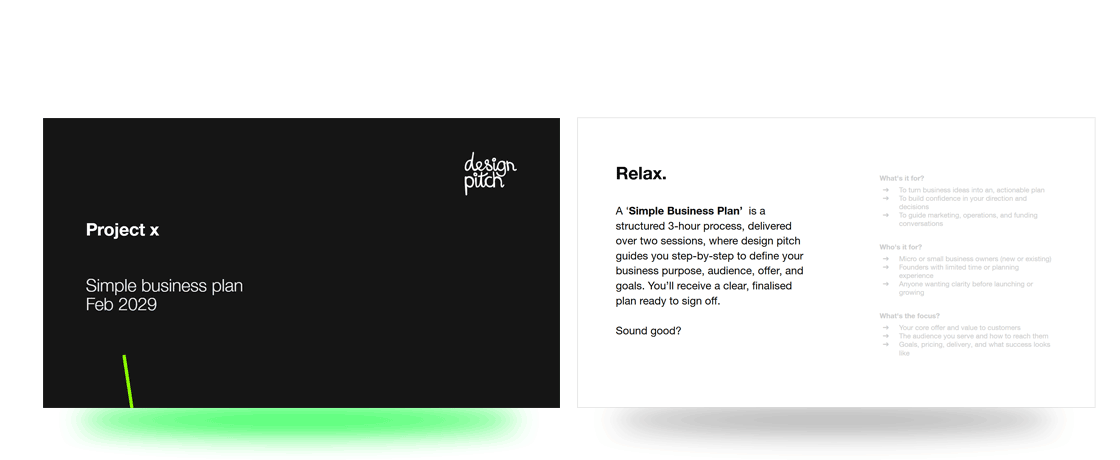 Simple business plan